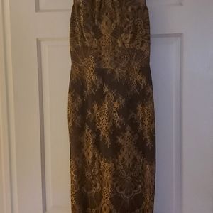 COPY - BCBGMAXAZRIA black and gold cocktail dress